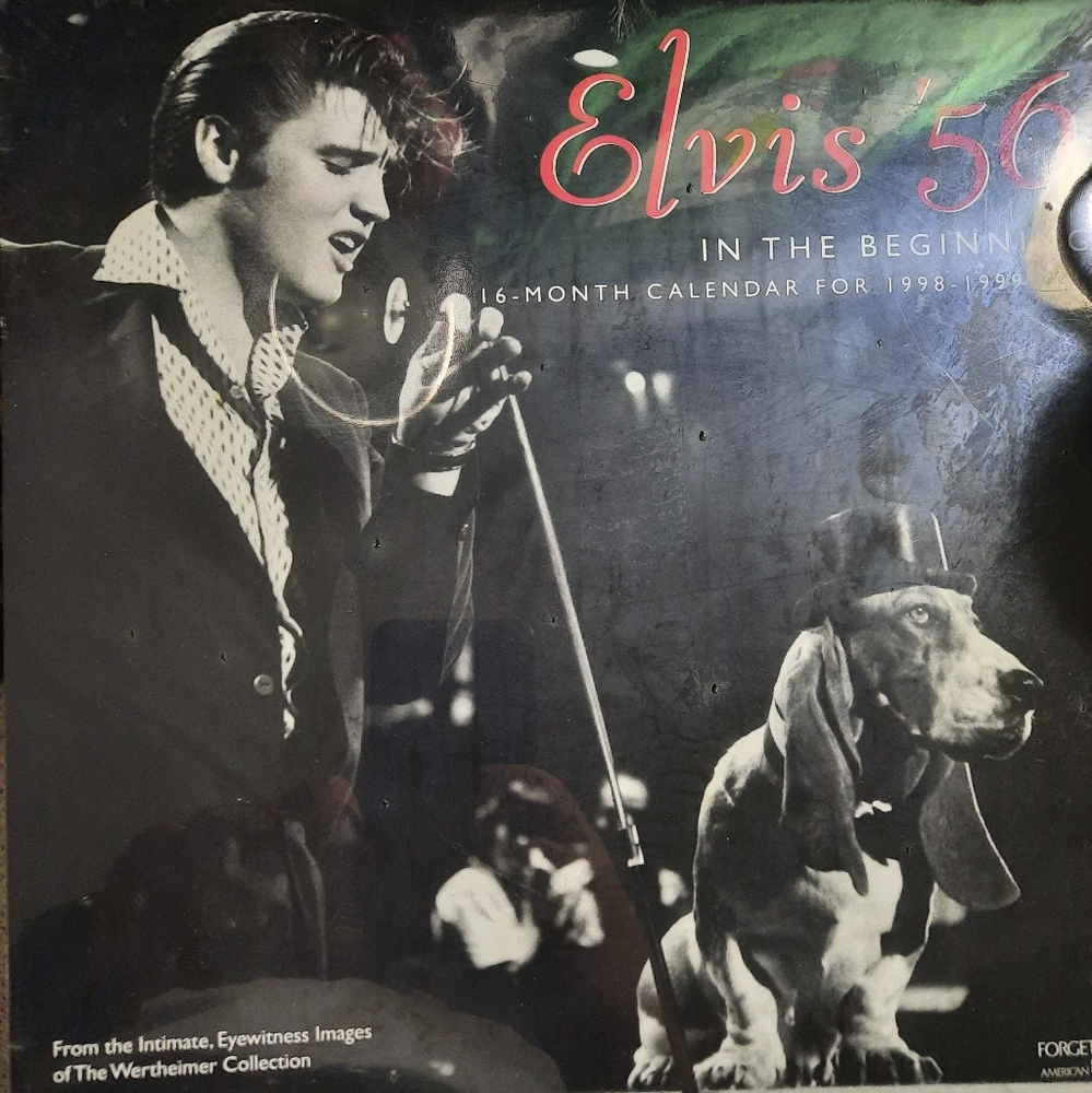Elvis presley 1956 16month calendar still in wrapper